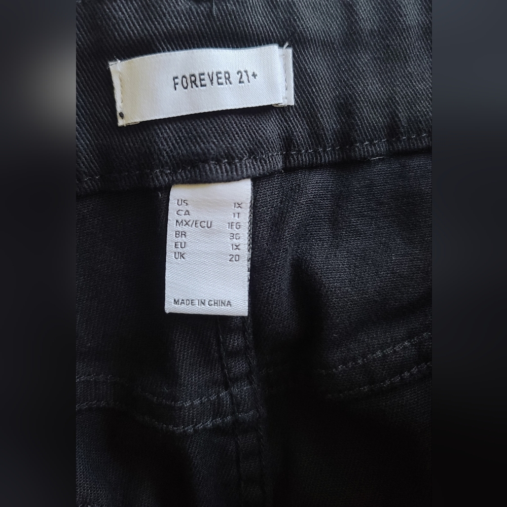 Black Denim Mini Skirt - Picture 3 of 4